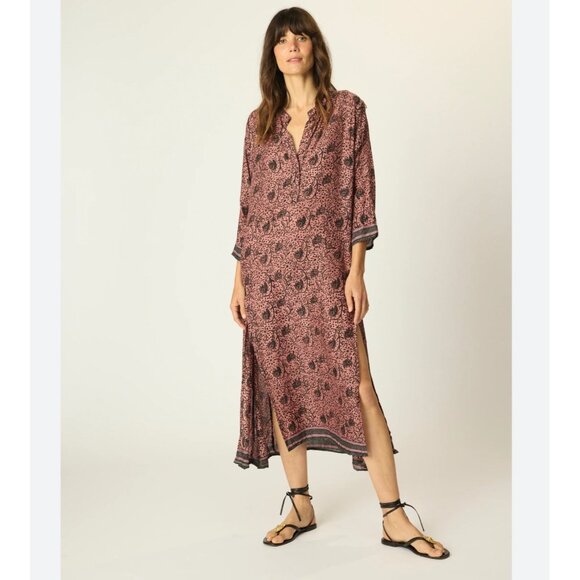 Natalie Martin Dresses & Skirts - Natalie Martin Isobel Midi Dress Paisley Floral Boho Size Medium Women's